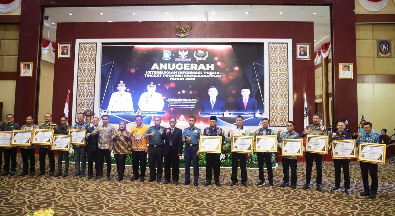 Prestasi Gemilang: 18 Badan Publik Kepri Raih Anugerah Keterbukaan Informasi 2023