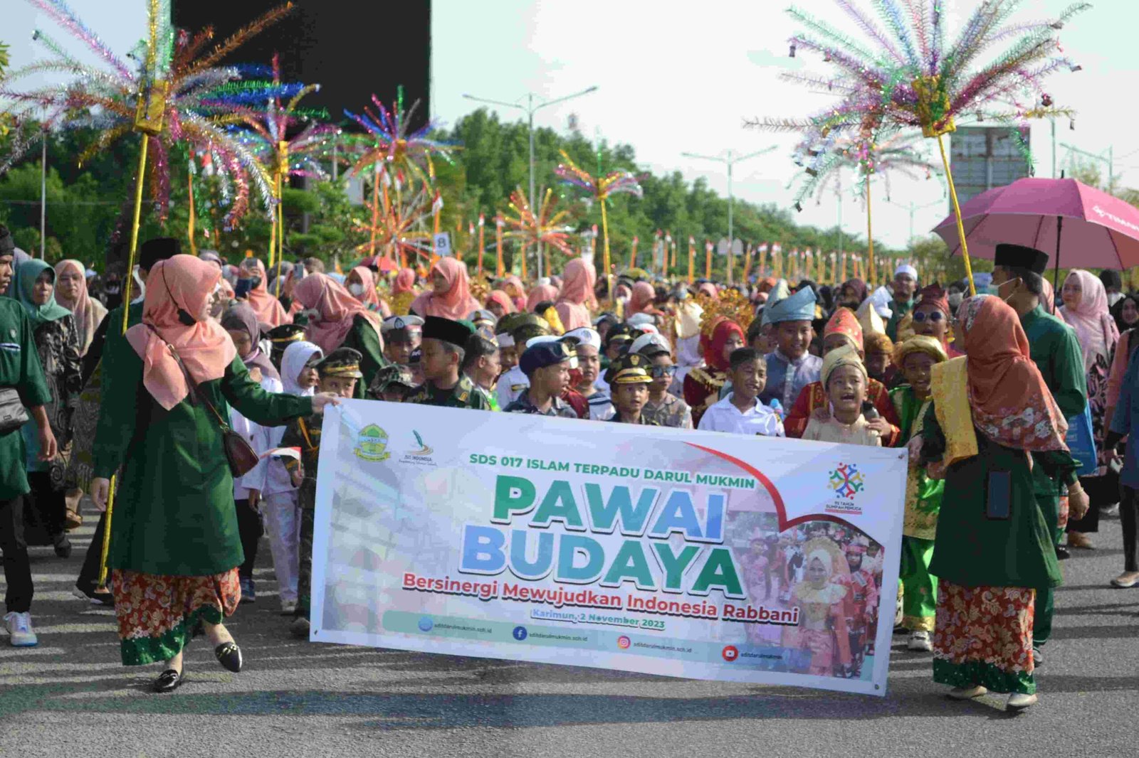 Pawai Budaya KKS Kecamatan Karimun, Diikuti Ribuan Pelajar Tingkat SD di Karimun