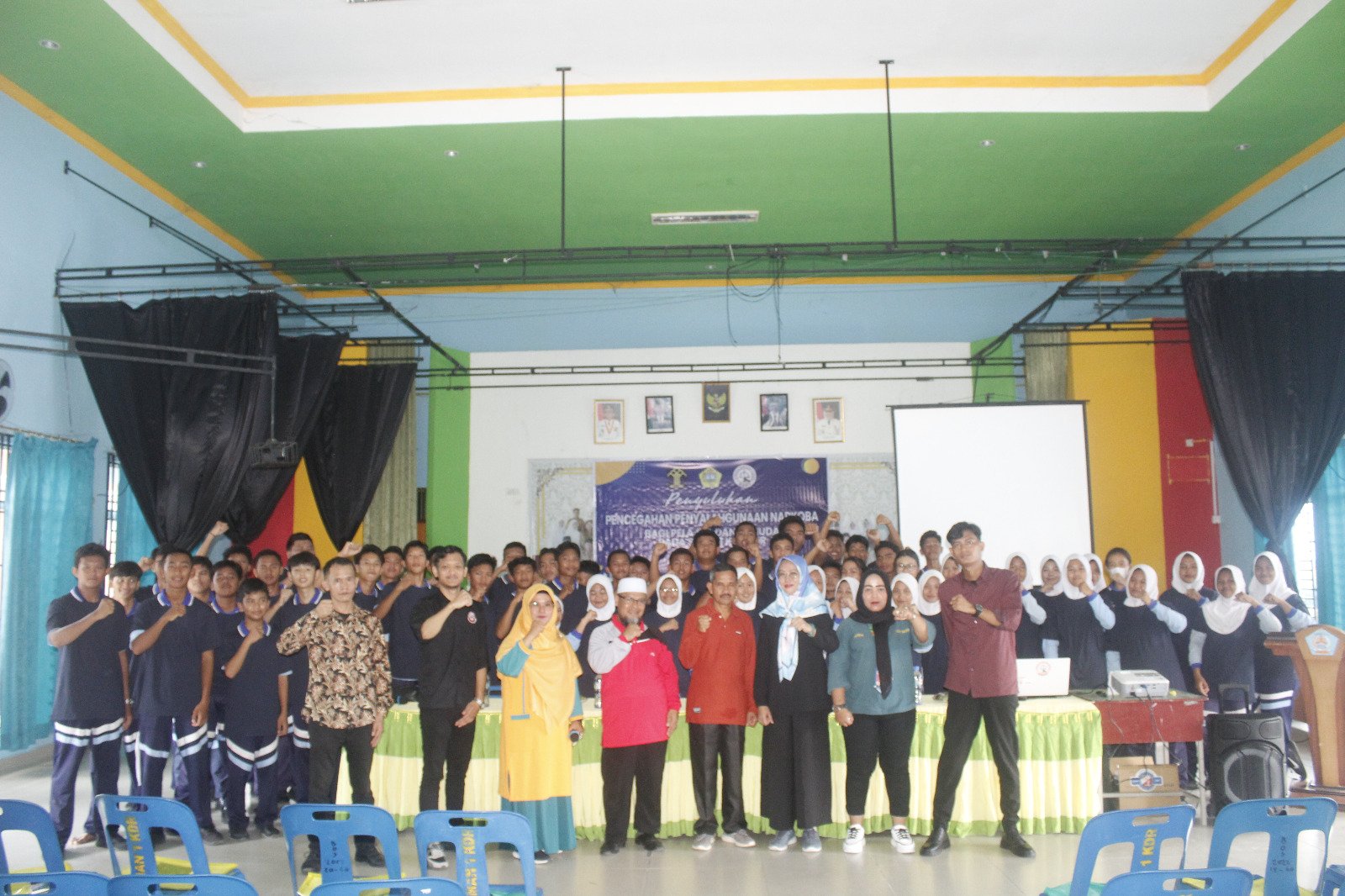 LBH Sado Gelar Kegiatan Penyuluhan Pencegahan Penyalahgunaan Narkoba Di SMAN 1 Kundur.