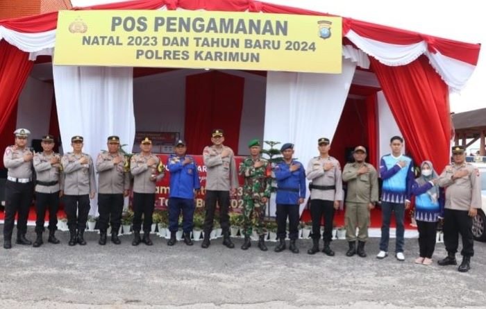 Tim Itwasda Polda Kepri Lakukan Pengawasan Pos Pengamanan Nataru di Polres Karimun